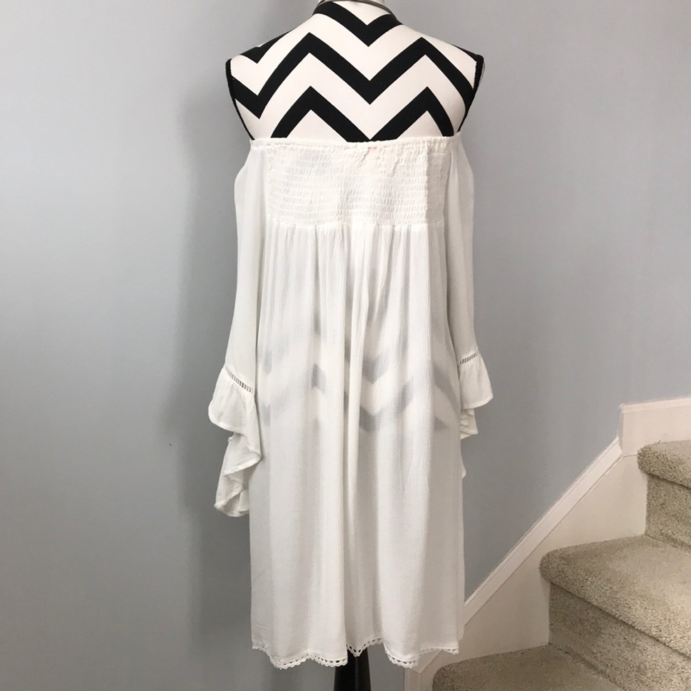 ❤️1 SMALL❤️Ivory Off the Shoulder Dress - Picture 7 of 8